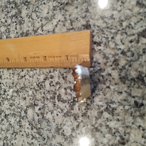 Pair of Natural Citrine Quartz Crystals Pendants - Picture 7 of 7